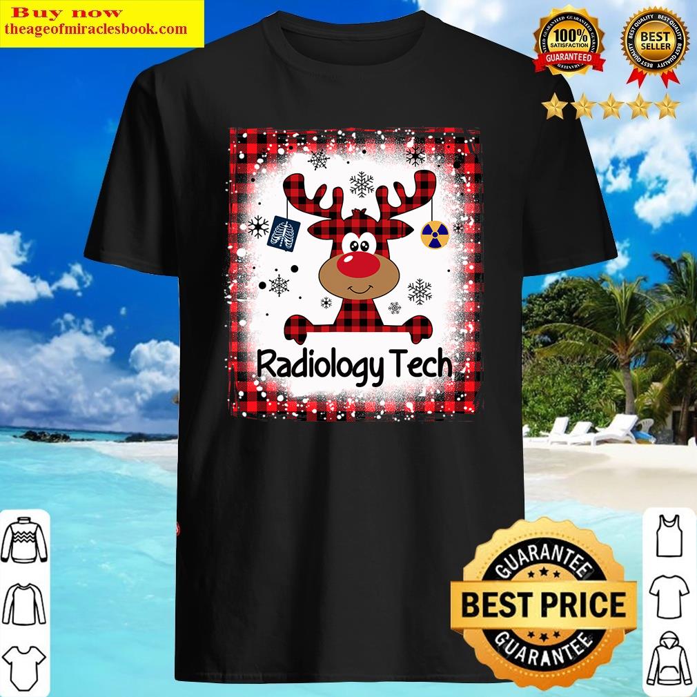 buffalo plaid radiology tech reindeer christmas radiologists shirt