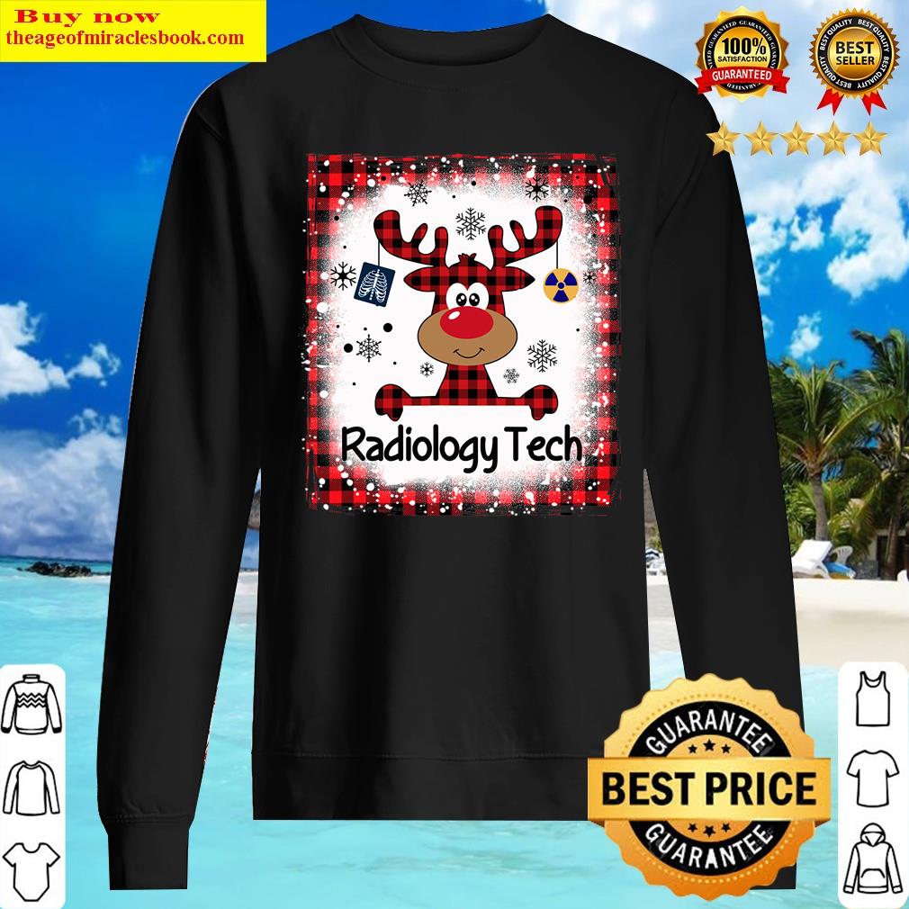 buffalo plaid radiology tech reindeer christmas radiologists sweater