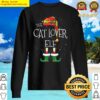 cat lover elf family matching christmas group funny gift sweater