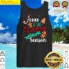 christ jesus is the reason for the season t sign christmas tank top