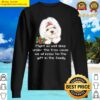 favorite family maltese puppy funny christmas humor quote sweater
