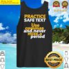 funny grammar humor practice safe text use comma essential tank top