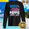 gender reveal guns or glitter poppie matching baby party sweater