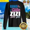 gender reveal guns or glitter zizi matching baby party sweater