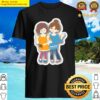 girls women friends couple pair two people happy classic shirt