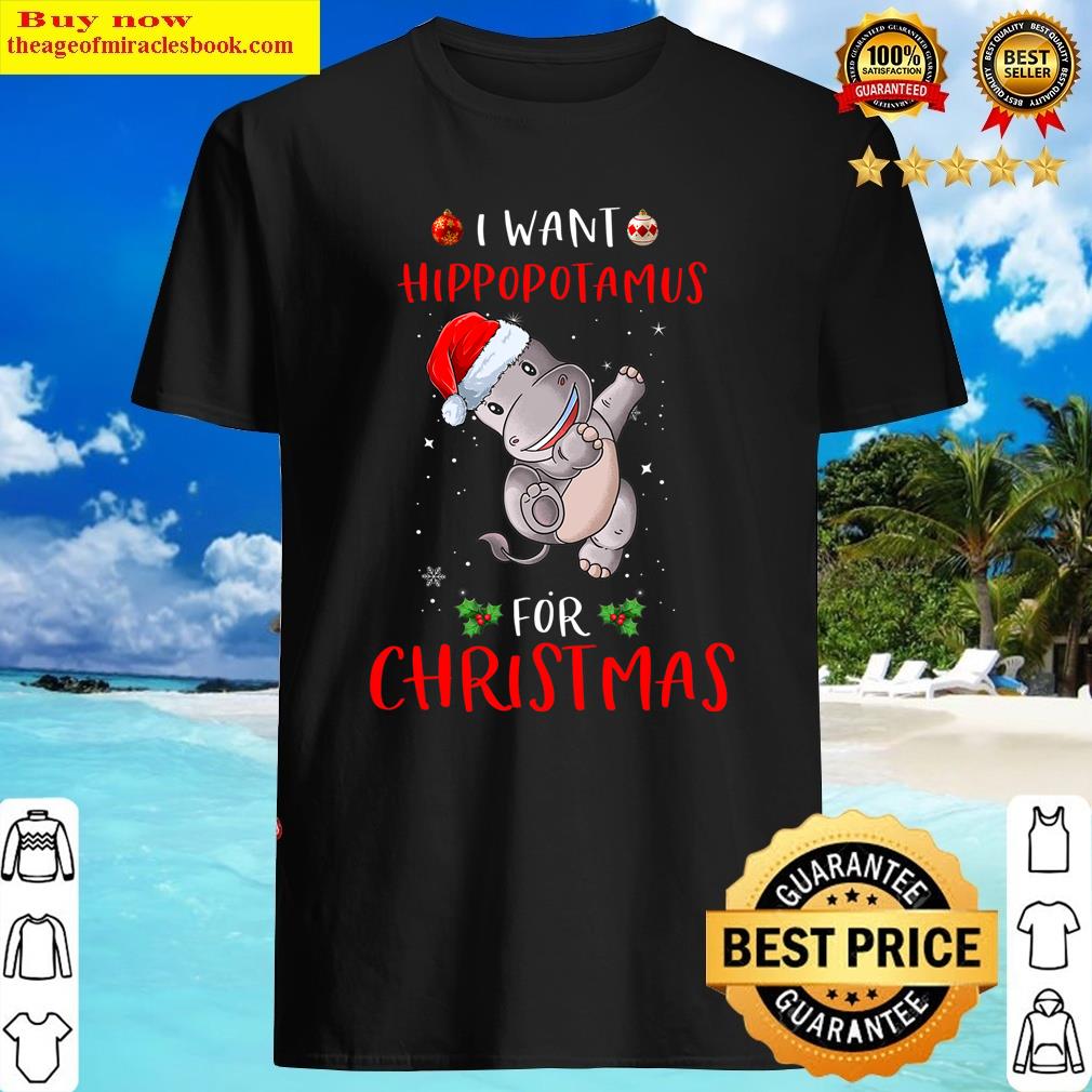 I Want A Hippopotamus For Christmas Pet Lovers Xmas Pajama Shirt Shirt