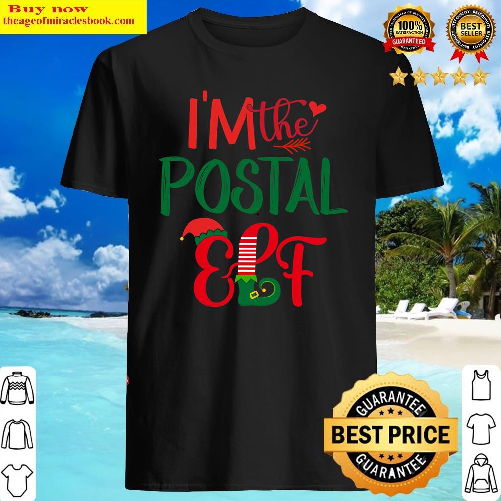 I’m The Postal Elf Matching Group Family Christmas Pajama Shirt