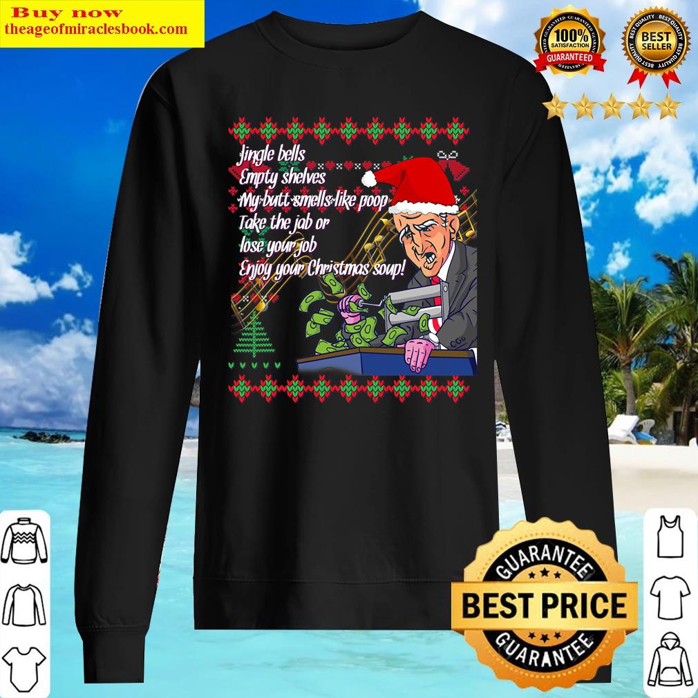 jingle joe empty shelves biden santa anti liberal christmas sweater