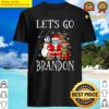 lets go branden funny christmas 2021 santa and friends shirt