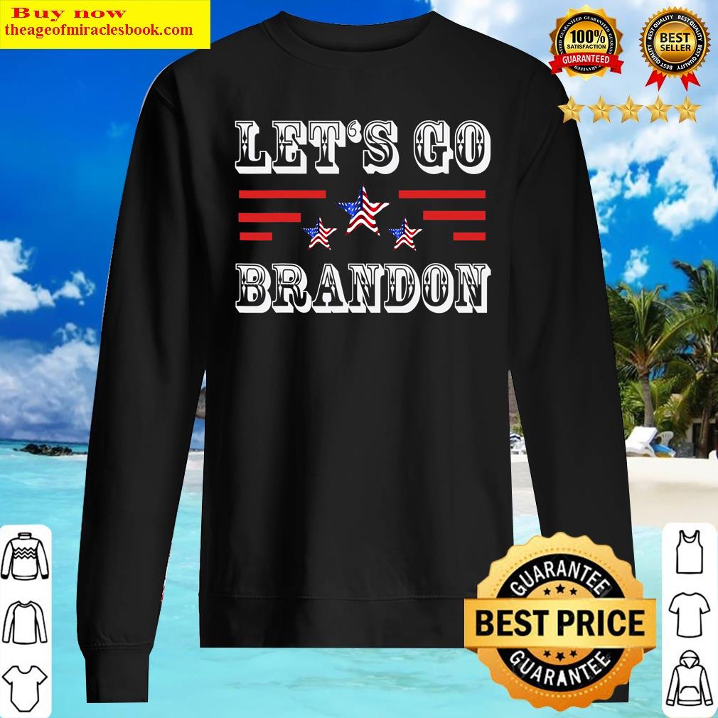 Lets Go Brandon Let's Go Brandon Us Flag Funny Shirt Sweater