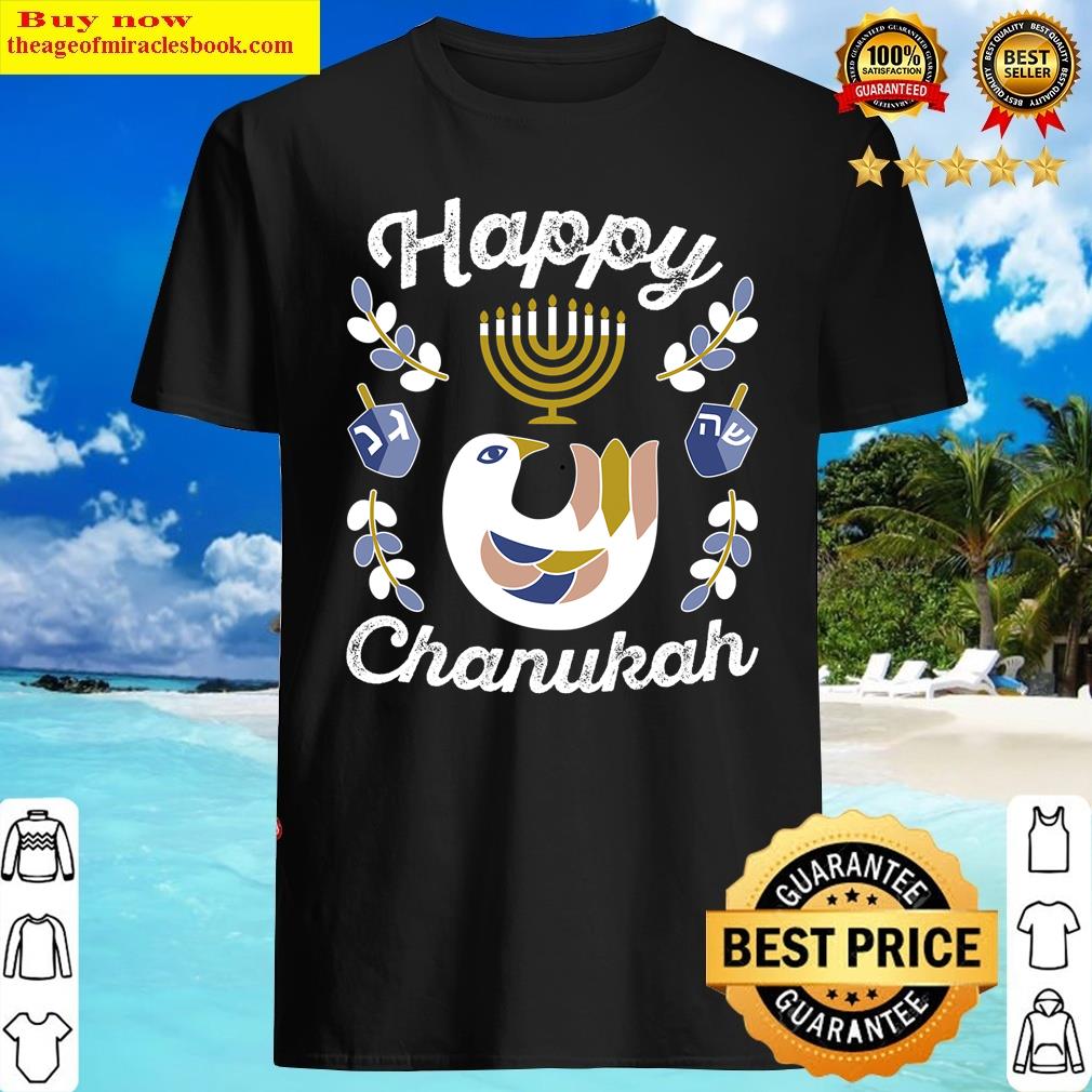 Matching Family Happy Chanukah Pajamas Top Dreidel Menorah Shirt Shirt