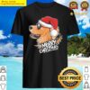 merry christmas labrador dog with sunglasses santa hat xmas long sleeve shirt