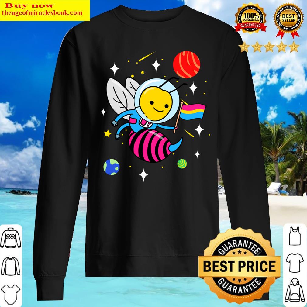 pan pride wasp in space pansexual gift sweater