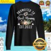 promoted to great mommy est 2022 funny floral sweater