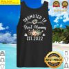 promoted to great mommy est 2022 funny floral tank top