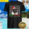pug dog feliz navidog funny christmas shirt