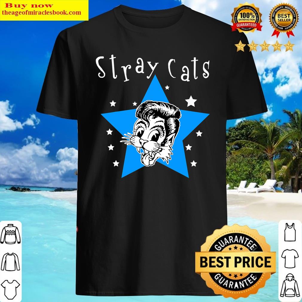 retro stray arts cats animals vaporware music band est1979 shirt