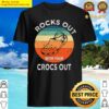 rocks out with your crocs out funny retro vintage essential shirt