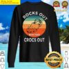 rocks out with your crocs out funny retro vintage essential sweater