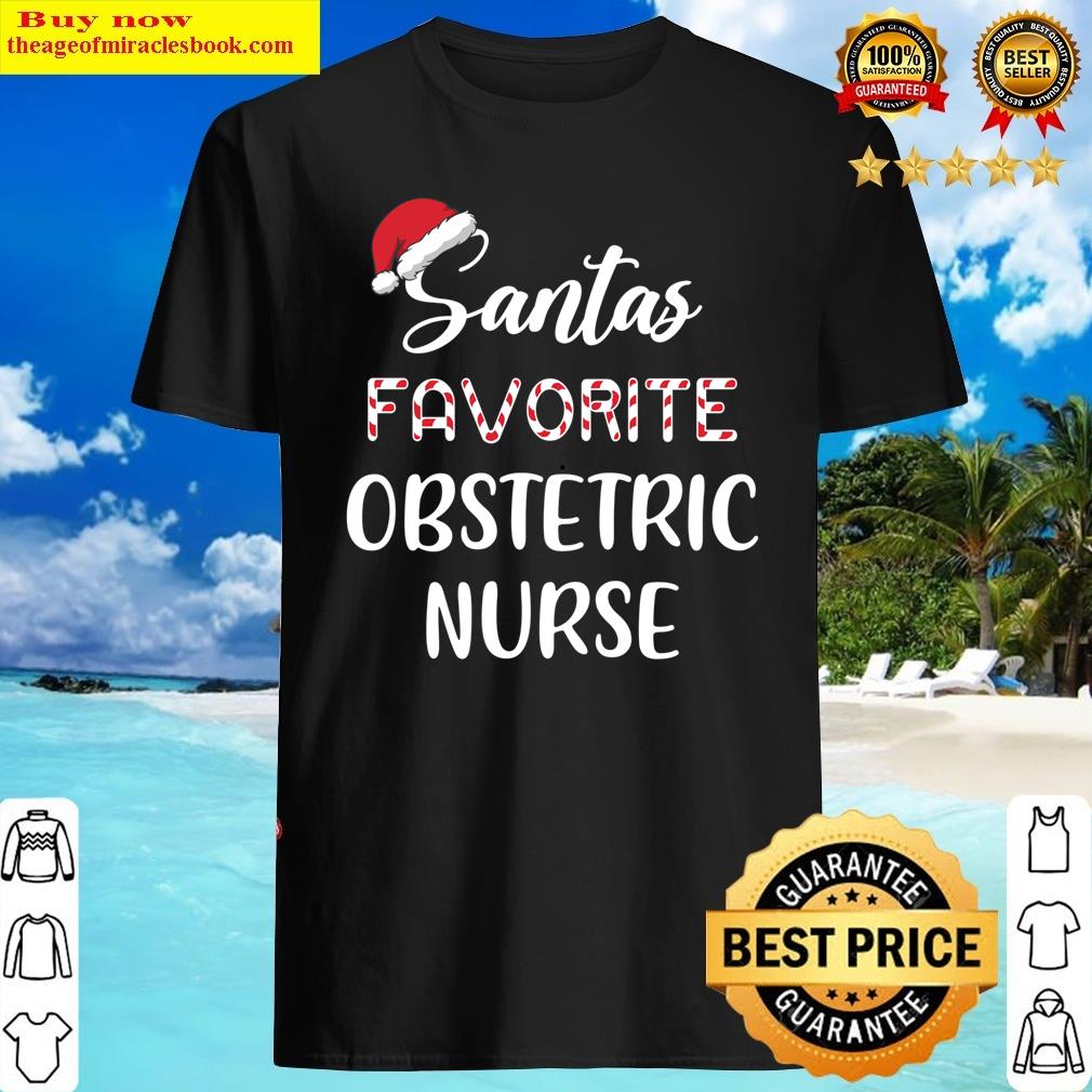 Santa’s Favorite Obstetric Nurse Christmas Long Sleeve Shirt