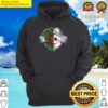 two hands ripping revealing flag of algeria hoodie