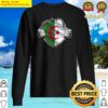 two hands ripping revealing flag of algeria sweater