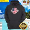 two hands ripping revealing flag of america hoodie