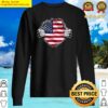 two hands ripping revealing flag of america sweater