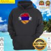two hands ripping revealing flag of armenia hoodie