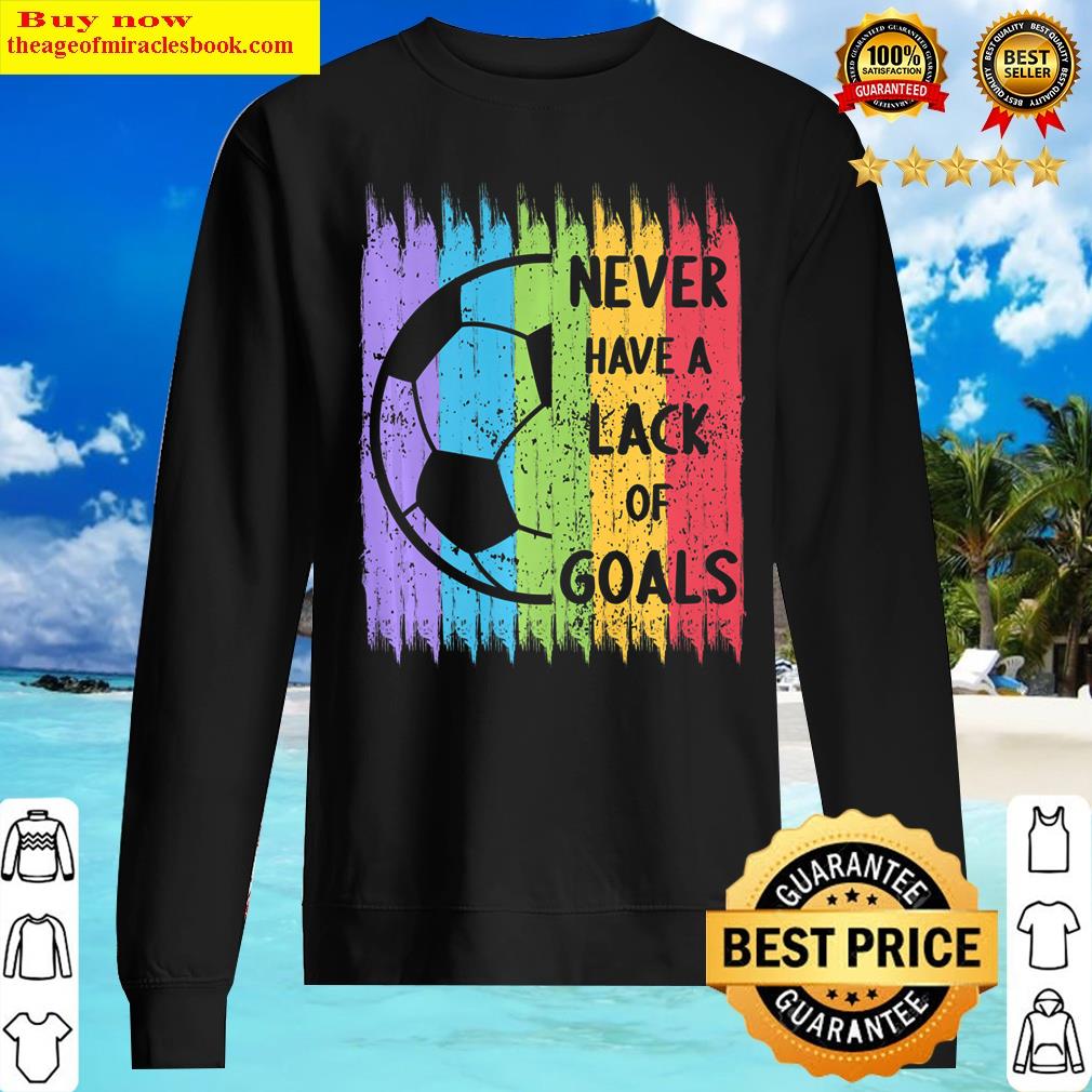 vintage rainbow colors soccer ball premium sweater