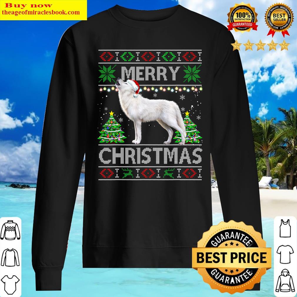 wolf christmas wolf dog ugly christmas animal sweater