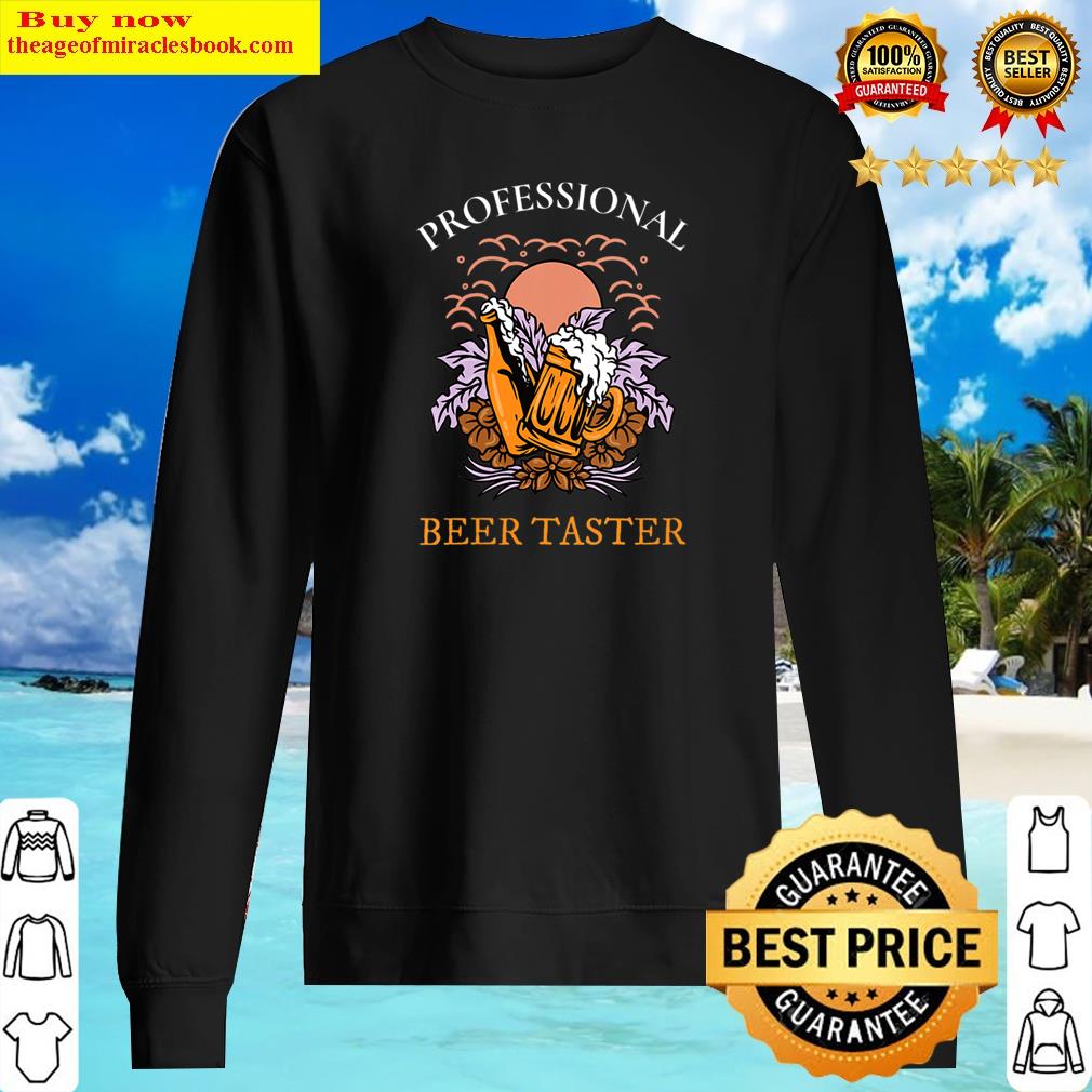 womens professional beer taster funny beer drinkers v neck copy sweater