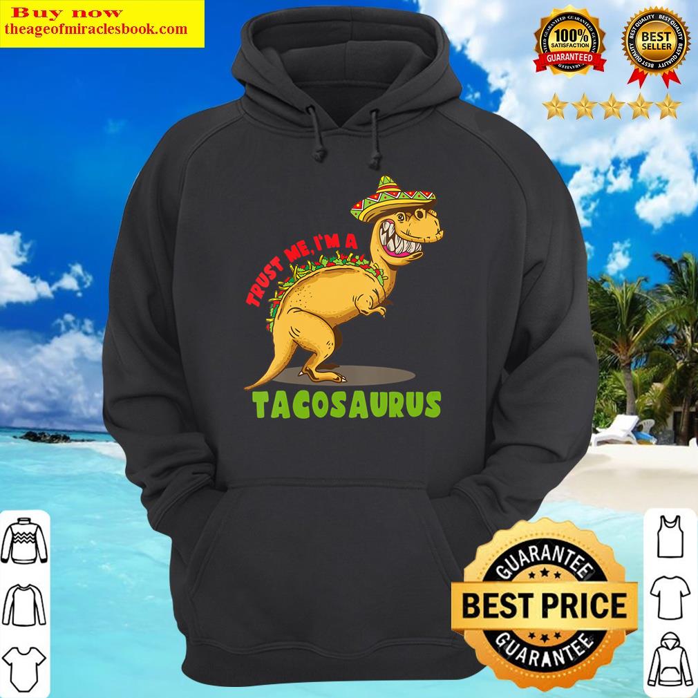 womens tacosaurus dino and tacos v neck hoodie