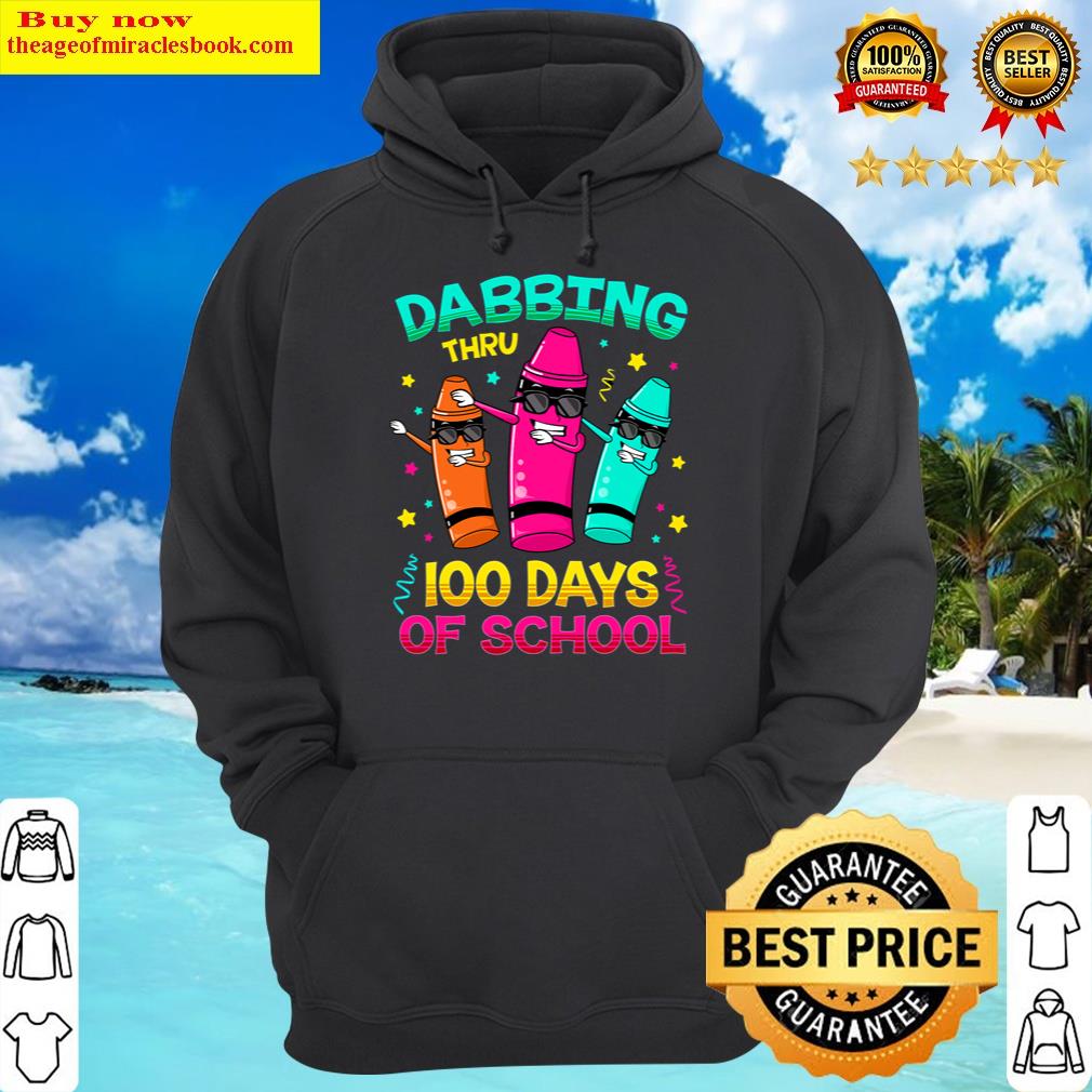 100 days smarter dabbing crayons kids 100 days school boys hoodie