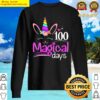 100 magical days unicorn 100th day of school gift girls kids sweater