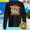32 years of being awesome born may 1990 retro 32nd birthday premium sweater
