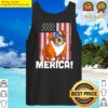 4th of july patriotic bulldog merica usa flag dog lover tank top