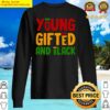 african young gifted black afro black pride sweater