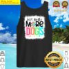 bleached less people more dogs funny dog lover mothers day tank top