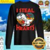 boys valentines day kids dinosaur t rex lover i steal hearts t shirt sweater