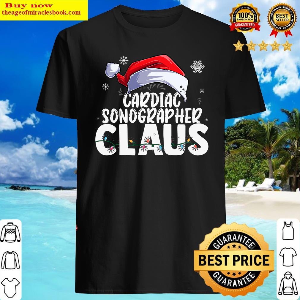 Cardiac Sonographer Santa Claus Christmas Funny Matching Pullover Shirt