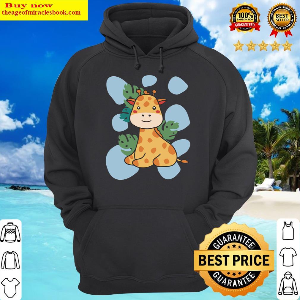 cute cartoon giraffe baby one piece hoodie