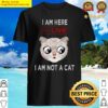 funny conference call i am not a cat meme shirt