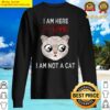 funny conference call i am not a cat meme sweater