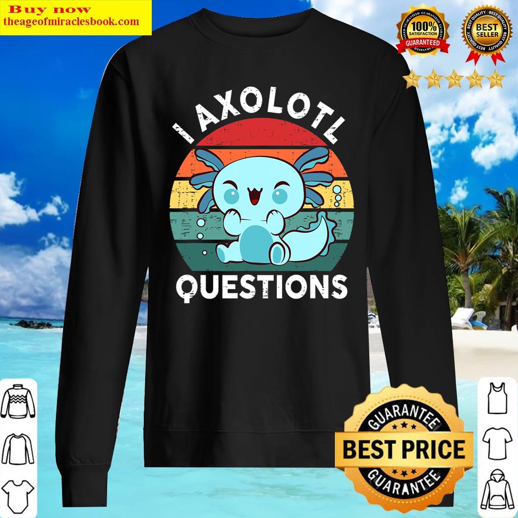 i axolotl questions kids blue salamander plush axolotl sweater
