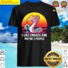 i like snakes and maybe 3 people retro reptile snake t shirt shirt