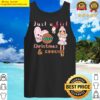 just a girl who loves christmas and cookies 12 tank top