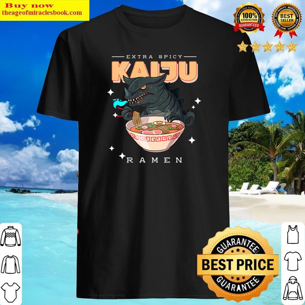 Kawaii Kaiju Ramen – Retro Vintage Ramen Design Premium Shirt