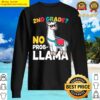 kids 2nd grade no prob llama alpaca funny back to school gift sweater