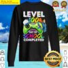 level 100 days of school completed gamer 100th day game boys sweater